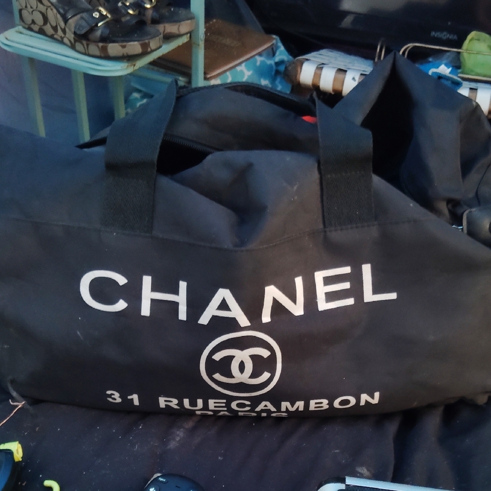 Chanel Black Duffel Bag